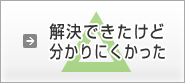 解決できたけど分かりにくかった