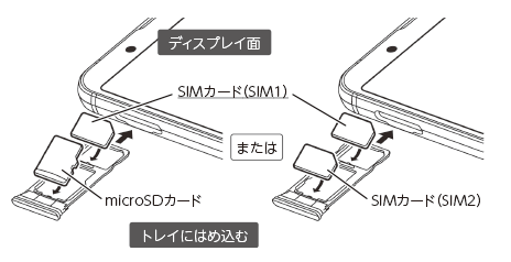 SIMカードの挿入方法 ：AQUOS sense3 SH-M12 | よくある質問(FAQ