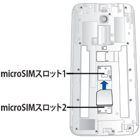 Microsimカードの挿入方法 Zenfone2 Ze551ml よくある質問 Faq Biglobe会員サポート